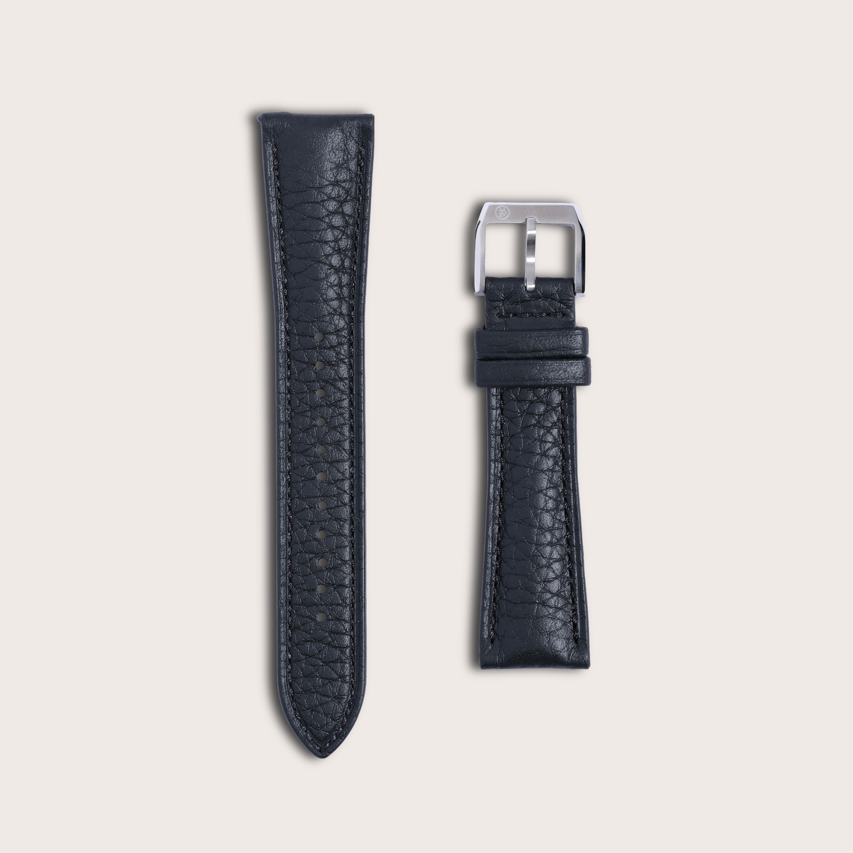 Clemence - Soft Large-Grain Leather Watch Strap