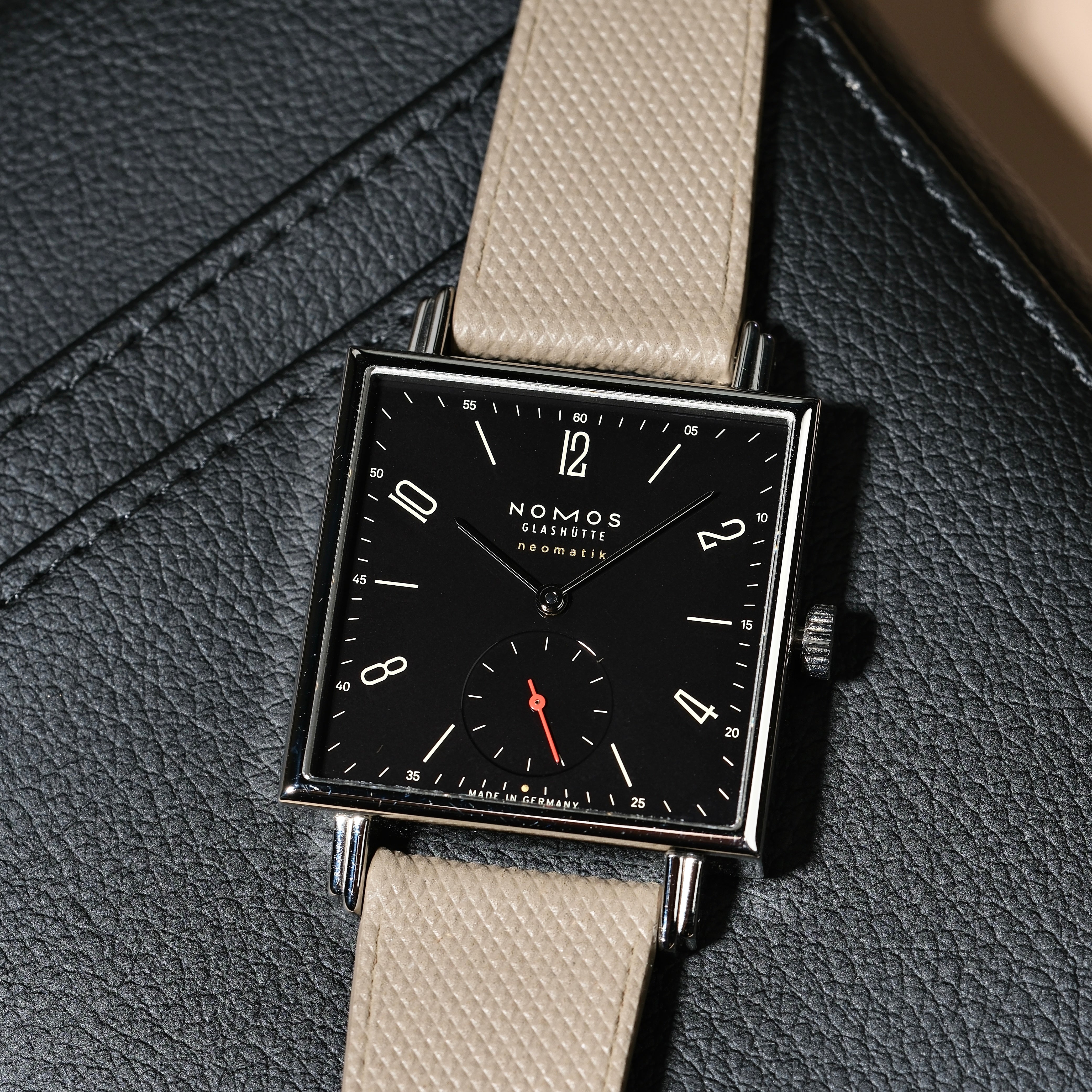 Guilloche - Textured TecTuff Leather Watch Strap